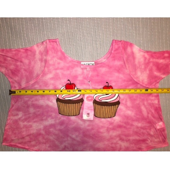 WILDFOX RARE pink tie-dye 💕 cupcake shirt 🧁 - Picture 10 of 12